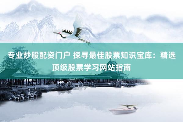 专业炒股配资门户 探寻最佳股票知识宝库：精选顶级股票学习网站指南