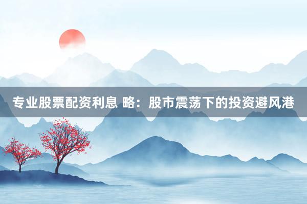 专业股票配资利息 略：股市震荡下的投资避风港