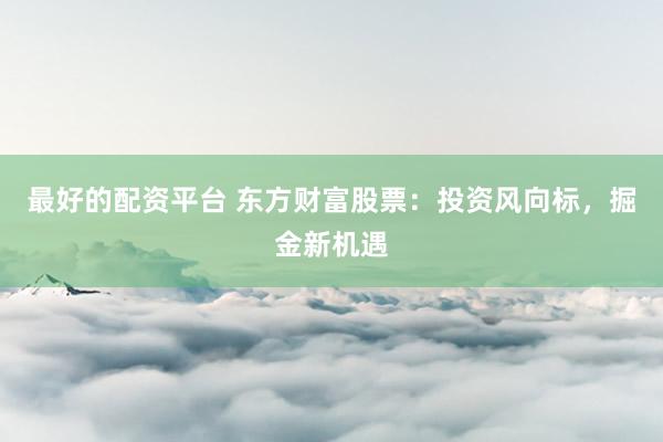最好的配资平台 东方财富股票：投资风向标，掘金新机遇