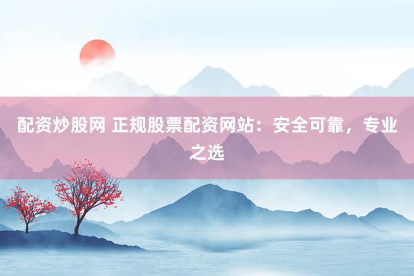 配资炒股网 正规股票配资网站:安全可靠,专业之选