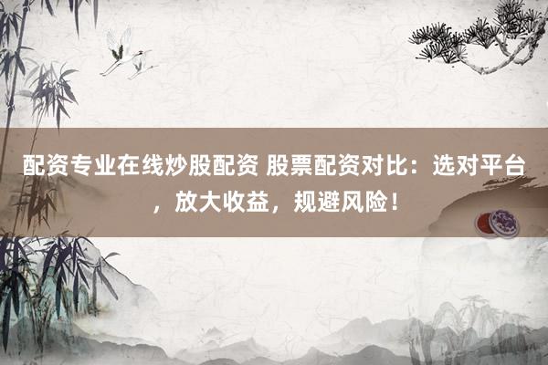 配资专业在线炒股配资 股票配资对比：选对平台，放大收益，规避风险！