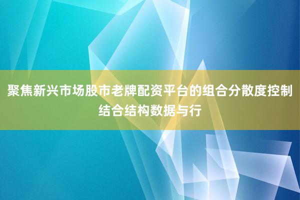 聚焦新兴市场股市老牌配资平台的组合分散度控制结合结构数据与行